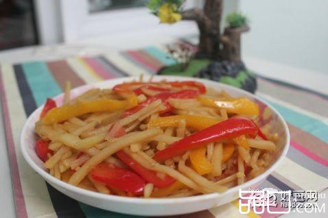 彩椒炒土豆丝