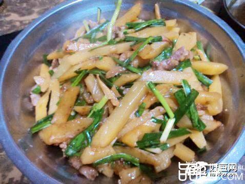 土豆条炒肉