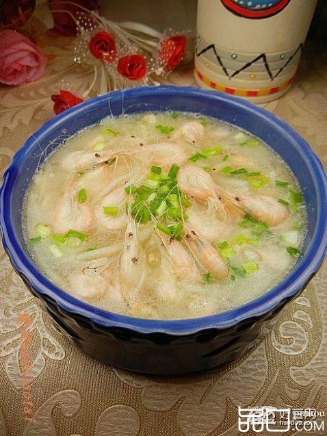 土豆丝白虾汤
