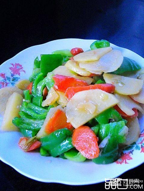 青椒胡萝卜土豆片
