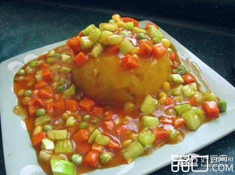 酸甜五彩土豆泥