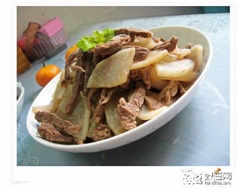 萝卜炒牛肉