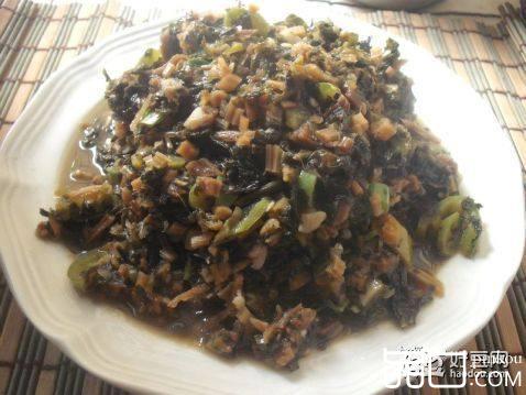 辣椒炒荠菜干