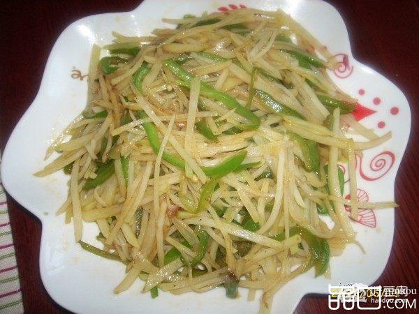 素炒青椒土豆丝【原创