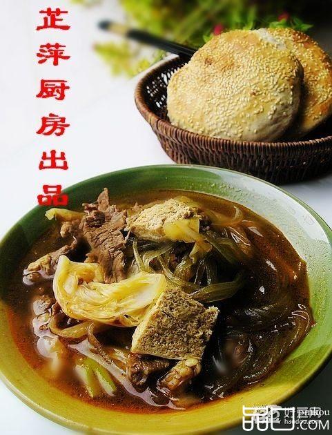 牛肉冻豆腐炖粉条