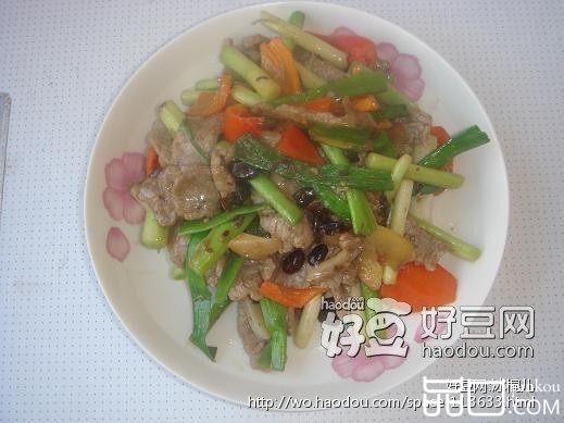 牛肉炒蒜苗