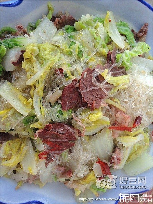 牛肉烧白菜粉丝