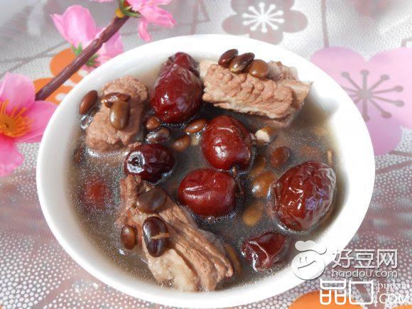 红枣黑豆排骨汤