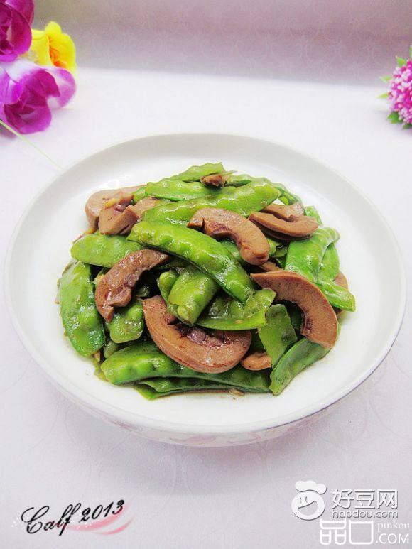 荷兰豆炒腰花