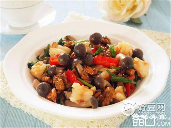 鲜蘑核桃仁