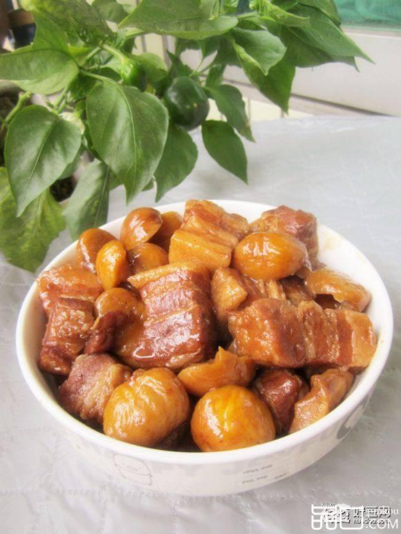栗子焖肉