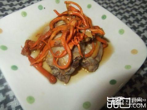 虫草花蒸鸡翅