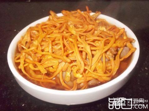 虫草花蒸瘦肉