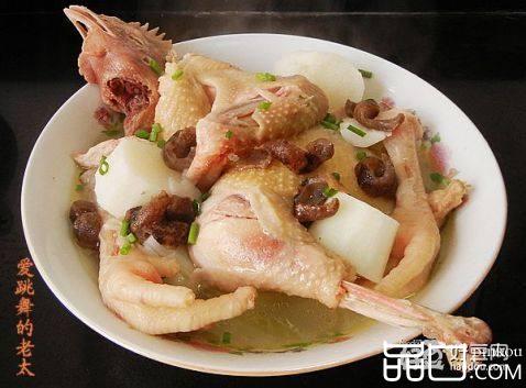 海参山药草鸡汤
