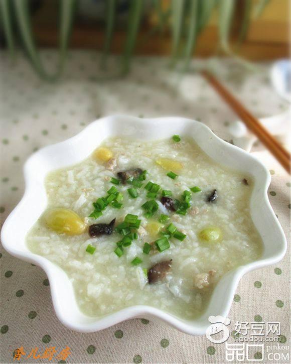 海参白果瘦肉粥