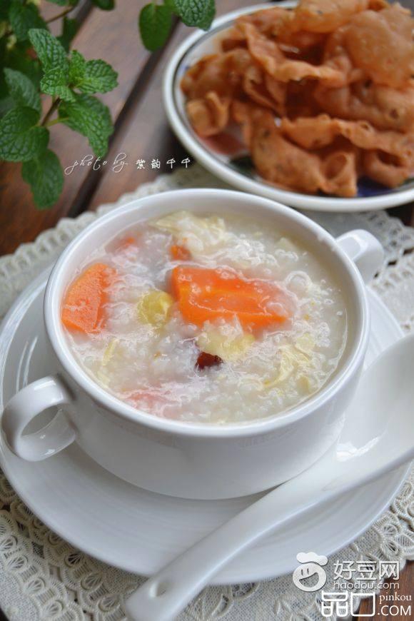 胡萝卜腐竹白果粥