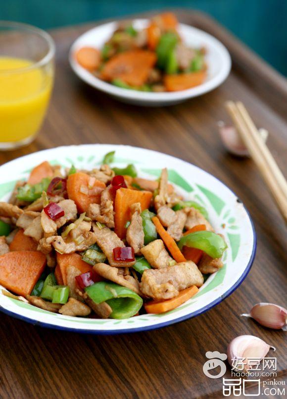 红薯炒肉片
