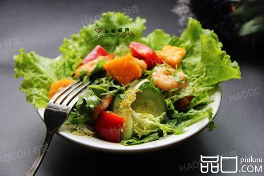 鲜虾芒果沙拉