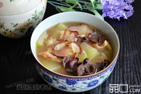 菌菇干腊肉冬瓜汤