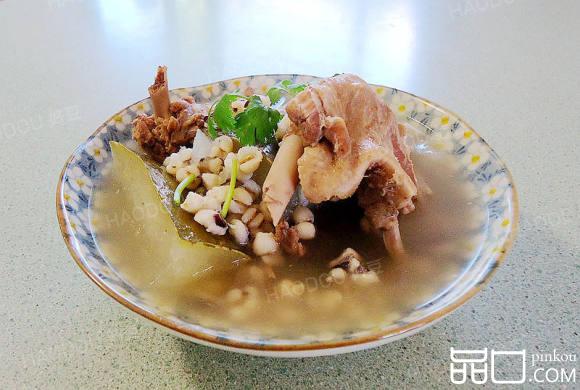 薏米茨实煲冬瓜鸭汤