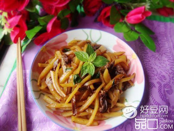 鹅杂炒土豆丝