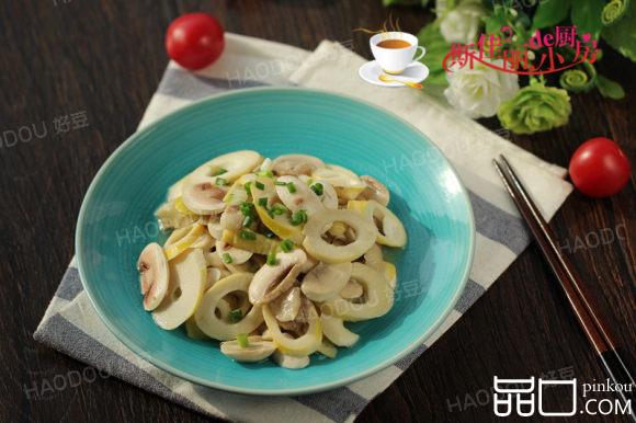 鲜笋口蘑炒肉片