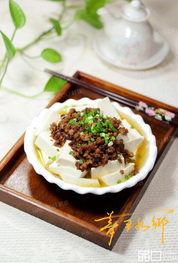 肉末蘸豆腐
