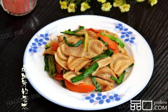 青蒜炒豆皮