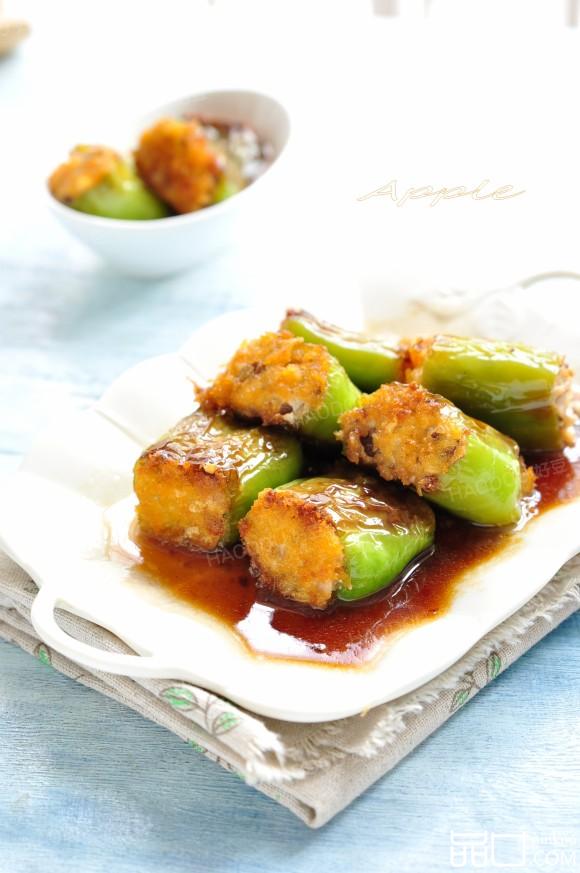 豆腐香菇酿青椒