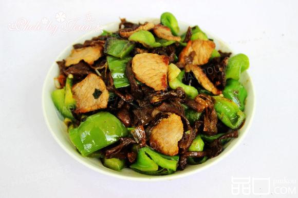 青椒榛蘑炒肉片