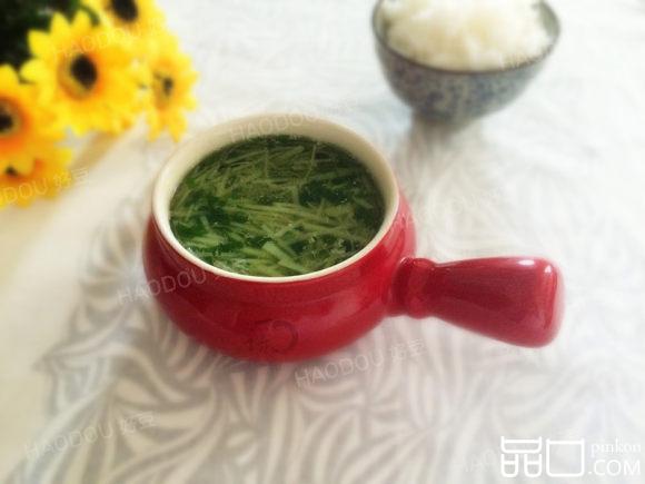 土豆丝芹菜叶汤