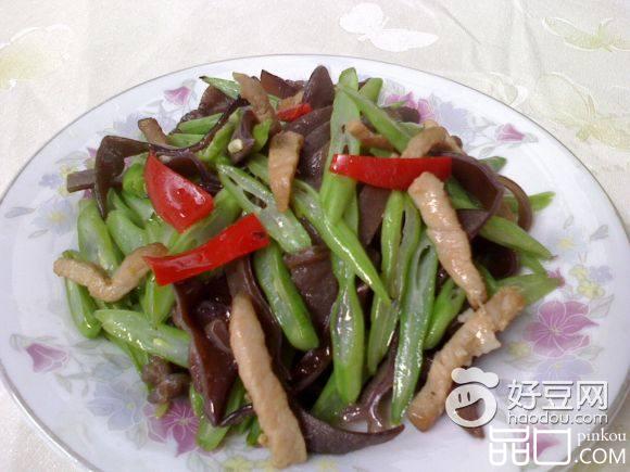 木耳肉丝四季豆