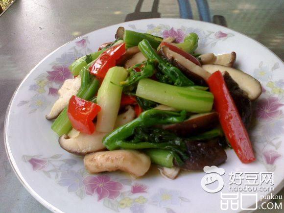 香菇炒油菜心