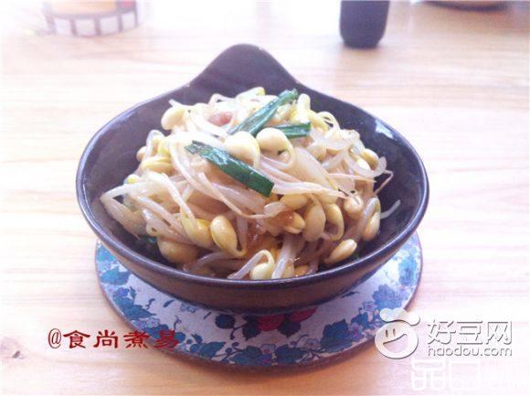 肉末炒黄豆芽