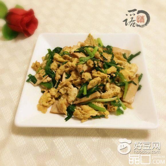 韭菜香干炒鸡蛋