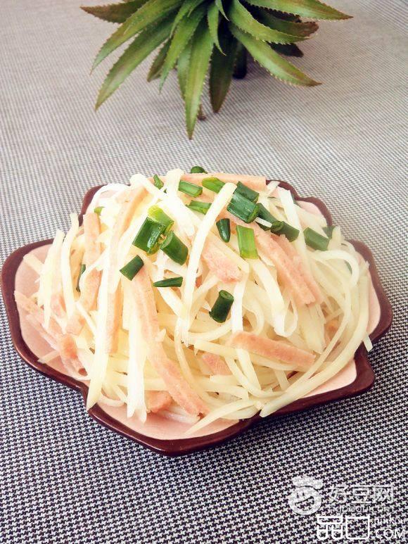 土豆丝拌火腿