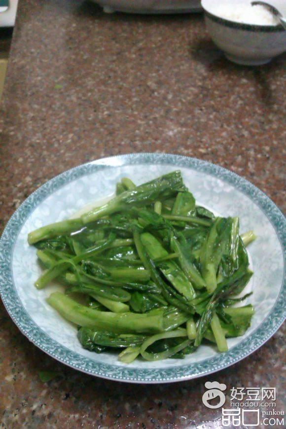 清炒油麦菜