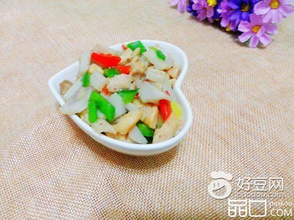 莲藕炒鸡丁