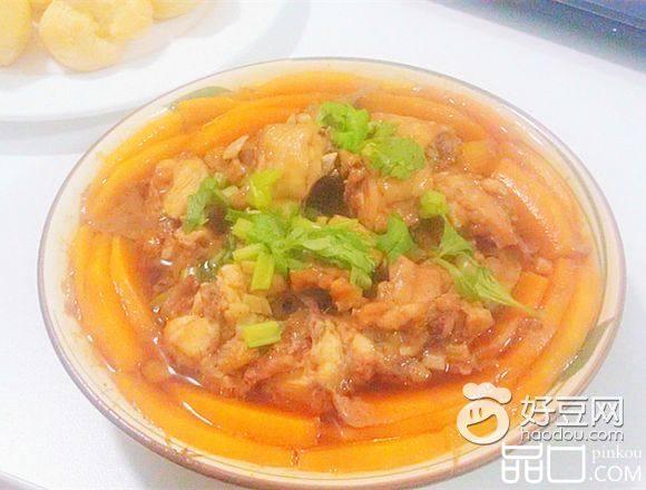 南瓜蒸鸡肉