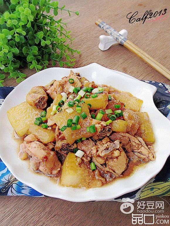 冬瓜焖鸡块
