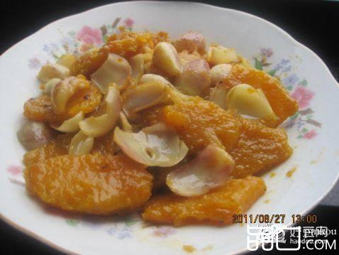 南瓜炒百合