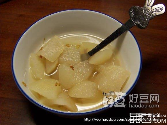 桂花雪梨糖水