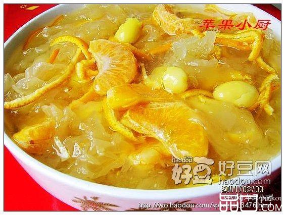 柑桔白果银耳汤