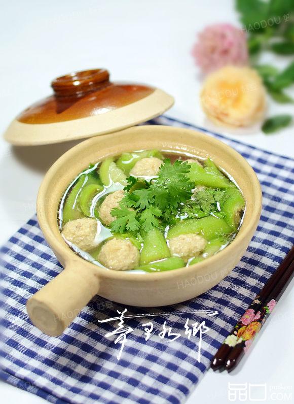 丝瓜丸子汤