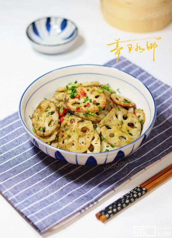 孜然炒藕片
