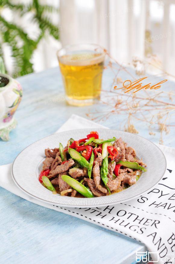 芦笋黑椒羊肉