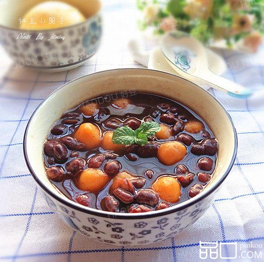 红豆南瓜圆子汤