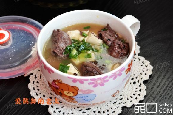猪血滚豆腐