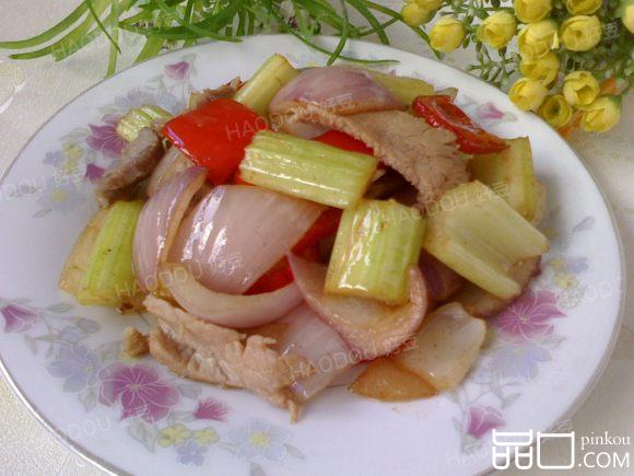 三色炒肉片