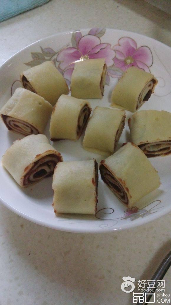 鸡蛋豆沙卷